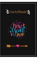 NoteBook Happy New Year 2020: NoteBook / Journal Gift, Writing Notebook, Daily Diary Notepad for All women, young, men, size 6x9,120 Pages