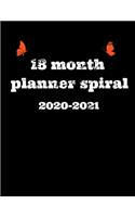 18 month planner 2020-2021 spiral
