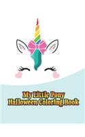 my little pony halloween coloring book