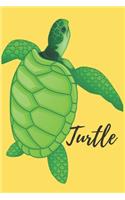 Turtle: Animal, Marine Life, Book Gifts For Women Men Kids Teens Girls Boys (110 Pages, Lined, 6 x 9)