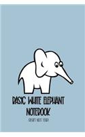 Basic White Elephant Notebook