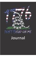 Don't Tread On Me Journal