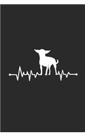 Chihuahua Heartbeat: Chihuahuas Notebook, Dotted Bullet (6" x 9" - 120 pages) Animal Themed Notebook for Daily Journal, Diary, and Gift