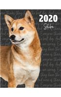 2020 Shiba: Dated Weekly Planner With To Do Notes & Dog Quotes