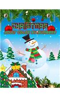 Christmas Adult Color By Numbers: a beautiful colouring book with Christmas designs on a black background, for gloriously vivid colours