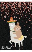 Notebook: Sloth Riding Llama Notebook Journal For Girls Boys Kids Man Women For Taking Notes & School - Funny Gift Ideas For Birthday, Sloth & Llama Lovers.