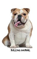 Bulldog Journal: 8.5 x 11 inch dog notebook, English Bulldog, wide ruled composition book, lined paper, 150 pages