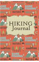 Hiking Journal: Hike Log Book - 50 Hikes - Compact Hiking Notebook (Outdoor Journal - Travelers Notebook - For Boy Scouts or Girl Scouts and Hikers - Orange You Gla