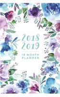 2018 2019 - 18 Month Planner: Watercolour Floral, July 2018 - December 2019, 6" x 9"(2018 2019 18-Month Daily Weekly Monthly Planner, Organizer, Agenda and Calendar)