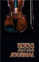 Viola Player Music Journal: Music Blank Sheets Notebook for Musicians and Songwriters.