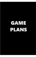 2019 Weekly Planner Sports Theme Game Plans Black White 134 Pages