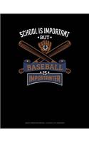School Is Important But Baseball Is Importanter: Graph Paper Notebook - 0.25 Inch (1/4) Squares(671 Graph Paper Notebook - 0.25 Inch (1/4") Squares)