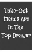 Take-Out Menus Are in the Top Drawer