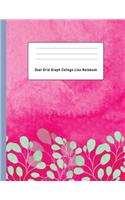 Dual Grid Graph College Line Notebook