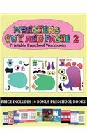 Printable Preschool Workbooks (20 full-color kindergarten cut and paste activity sheets - Monsters 2): This book comes with collection of downloadable PDF books that will help your child make an excellent start to his/her education. Books are designed