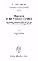 Studenten in Der Weimarer Republik
