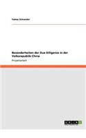 Besonderheiten der Due Diligence in der Volksrepublik China