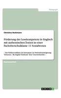 Förderung der Lesekompetenz in Englisch mit authentischen Texten in einer Fachoberschulklasse 11 Sozialwesen: - Das Vielleseverfahren als Instrument zur Motivationssteigerung: "Erlesenes - My English Textbook". Eine Unterrichtsreihe -(German)