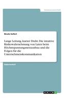 Lange Leitung, kurzer Draht. Die intuitive Risikowahrnehmung von Laien beim Höchstspannungsnetzausbau und die Folgen für die Unternehmenskommunikation