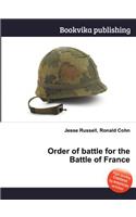 Order of Battle for the Battle of France