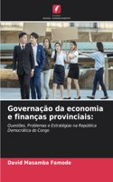 Governação da economia e finanças provinciais