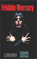 Friddie Mercury calendar 2022: Freddie Mercury 1946-1991 16 months calendar 2021 8.5X8.5 Glossy