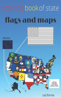 coloring book of state flags and maps