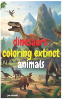 dinosaurs: coloring extinct animals