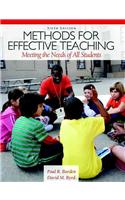 Methods for Effective Teaching