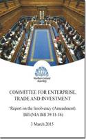 Report on the Insolvency (Amendment) Bill (NIA Bill 39/11-16)