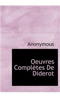 Oeuvres Completes de Diderot