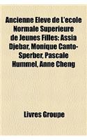 Ancienne Eleve de L'Ecole Normale Superieure de Jeunes Filles: Assia Djebar, Monique Canto-Sperber, Pascale Hummel, Anne Cheng(French)