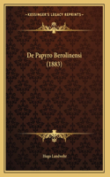 De Papyro Berolinensi (1883): (German)