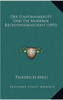 Staatsbankerott Und Die Moderne Rechtswissenschaft (1895)