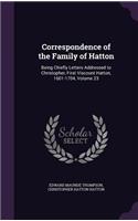 Correspondence of the Family of Hatton