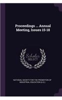 Proceedings ... Annual Meeting, Issues 15-18