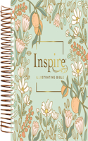 NLT Dayspring Inspire Illustrating Bible, Filament-Enabled Edition (Spiral Bound, Mint Floral Garden)