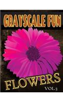Grayscale Fun Flowers Vol.3