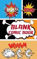 Blank Comic Book: Large Print 8.5 by 11 Over 100 Pages - Blank Comic Strips 5 Panel Jagged - Drawing Your Own Comic Book Journal Noteboo