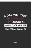 A Day Without Music Memorabilia Probably Wouldn't Kill Me But Why Risk It Notebook: NoteBook / Journla Music Memorabilia Gift, 120 Pages, 6x9, Soft Cover, Matte Finish
