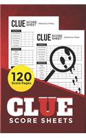 Clue Score Sheets