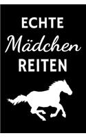 Echte Mädchen reiten