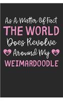 As A Matter Of Fact The World Does Revolve Around My Weimardoodle