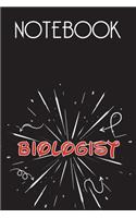 BIOLOGIST Notebook, Simple Design: Notebook /Journal Gift, Simple Cover Design,100 pages, 6x9, Soft cover, Mate Finish