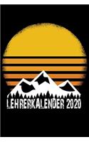 Lehrerkalender 2020: Wochenplaner zum notieren, organisieren und planen ca. DIN A5 6x9. Kalender / Terminkalender / Monats- / Tagesübersicht / Kontakt- / Geburtstags lis