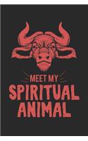 Meet my spiritual Animal Kuh: Schulplaner, Hausaufgabenheft, Tagebuch, Notizbuch, Buch 91 Seiten im Softcover für alles, was man sich notieren und nicht vergessen möchte. 2019/20