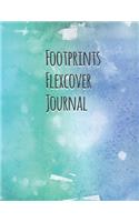 Footprints Flexcover Journal: Teal Green Christian Bible Study Planner Journal Notebook Organizer - Women Weekly Daily Verse Scripture Prayer Notes Devotion SOAP Reflection Worsh