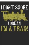 Notebook: Trains Dot Grid 6x9 120 Pages