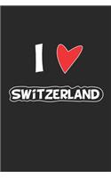 Switzerland: Notebook, Journal - Gift Idea for Globetrotters and Travel Fans - checkered - 6x9 - 120 pages