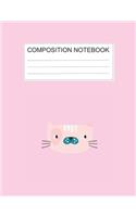 Composition notebook: Ruled (8.5 x 11 in), 110 Pages: Diary Book For Girl, Journal Notebook For Kids, Writing Journal Lined, Cute Pets (8.5 x 11 in), 110 Pages